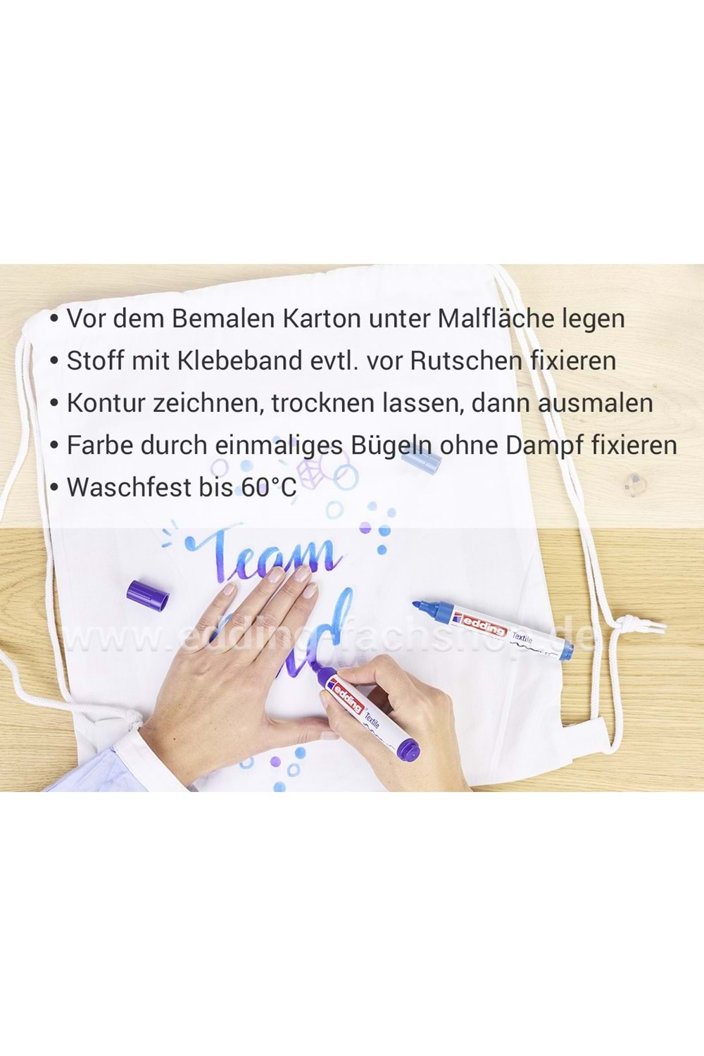 Edding T-shırt Kalemi Yuvarlak Uçlu 2-3 Mm Kırmızı 4500