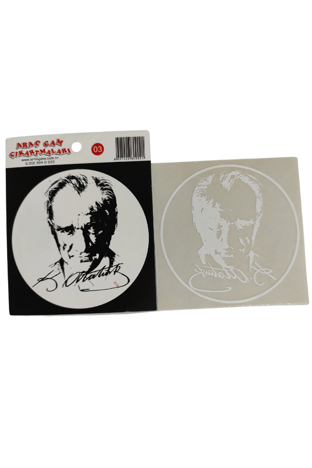 Araç Cam Çıkartma 3 (atatürk Ve İmzası)