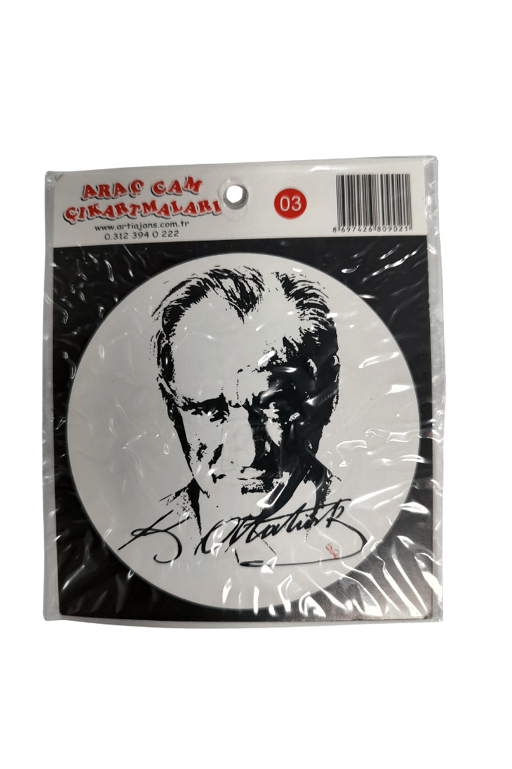 Araç Cam Çıkartma 3 (atatürk Ve İmzası)