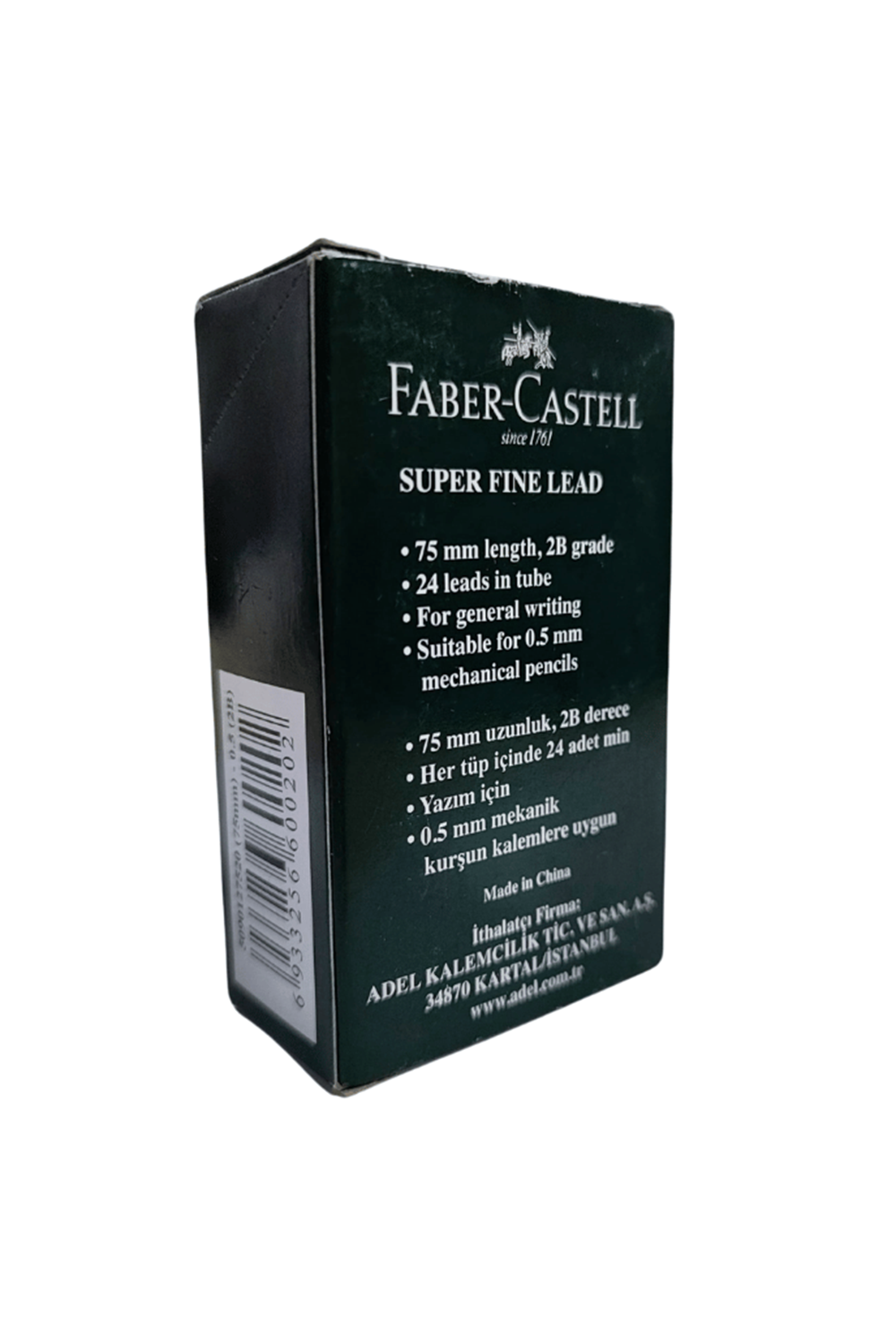 Faber-castell Min Süper Fine Lead 0.5 Mm 2b 75 Mm 12'li Paket