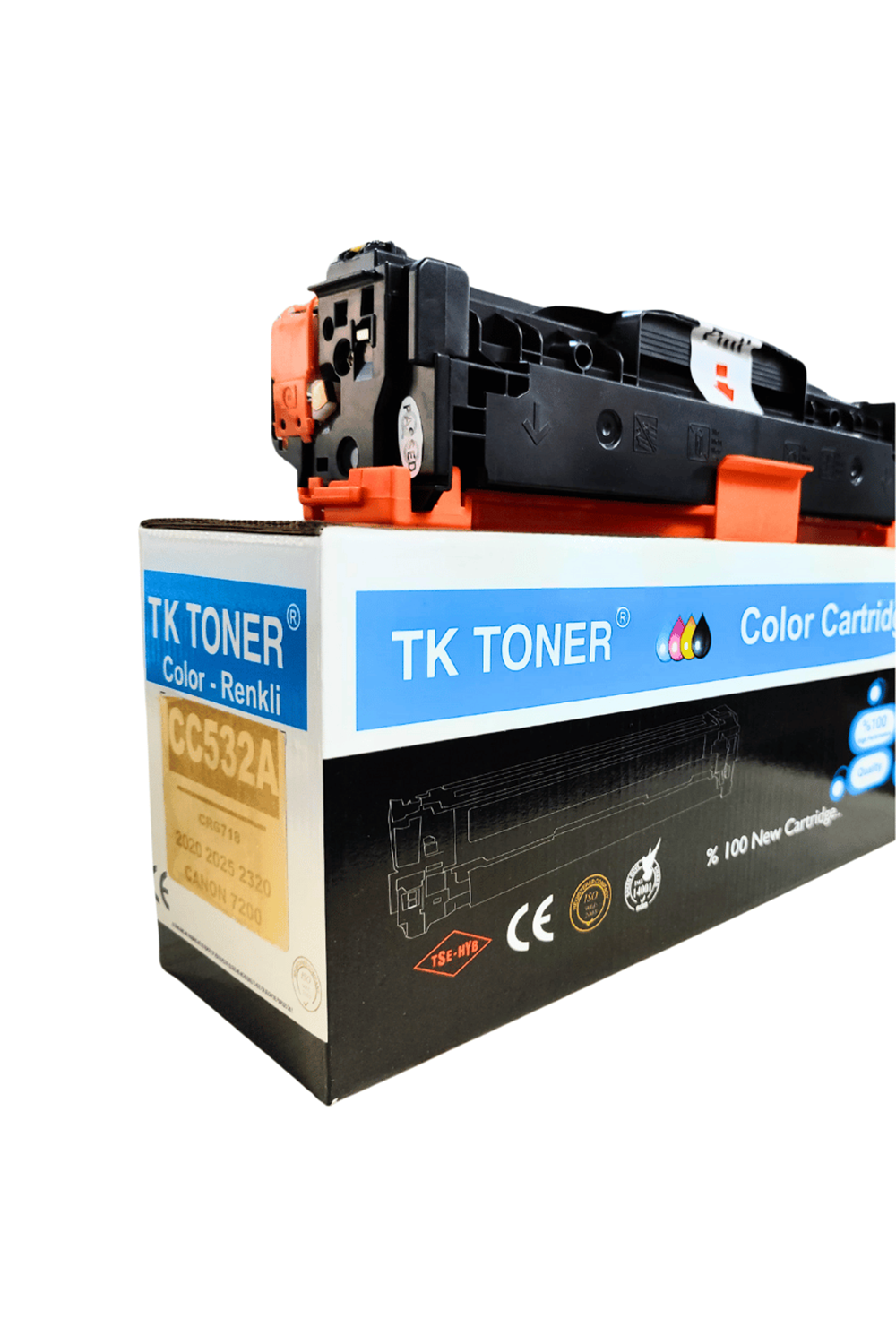 Tk Toner | Tk Cc532a - Canon 7200 Sarı Muadil Toner ( Crgr718 - 2020 - 2025 - 2320)