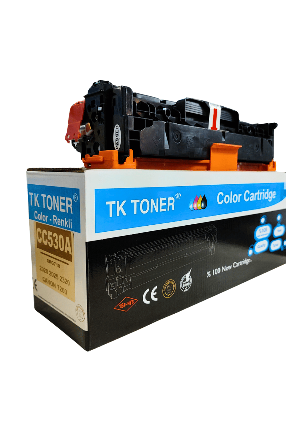 Tk Toner | Tüm Renkler Tk Cc530a - Cc531a - Cc532a - Cc533a - Canon 7200 Tüm Renkler (siyah - Sarı - Kırmızı - Mavi) Muadil Toner ( Crgr718 - 2020 - 2025 - 2320)