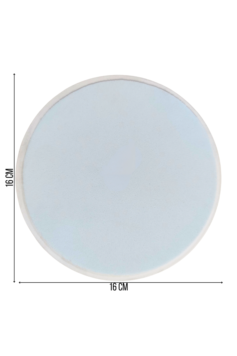 Çini Desenli Çiçekler Seramik Yuvarlak Nihale 16 Cm Koruyucu Kaydırmaz Altlik Model 2