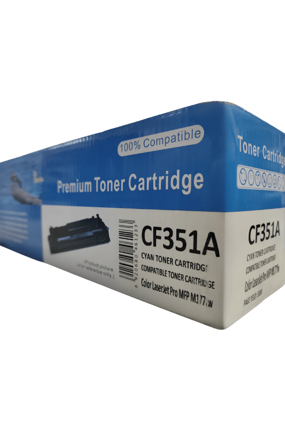 Olitoner | 130a - Cf351a 1k Muadil Mavi Toner (laserjet Pro Mfp M177fw İle Uyumlu Muadil Toner)