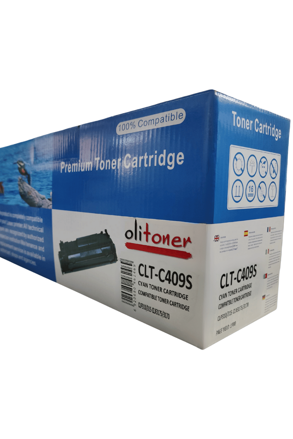 Olitoner | Clt-c409s 1k Mavi Muadil Toner ( Uyumlu Modeller: Clp310 - Clp315 - Clx3175 - Clx3170 )