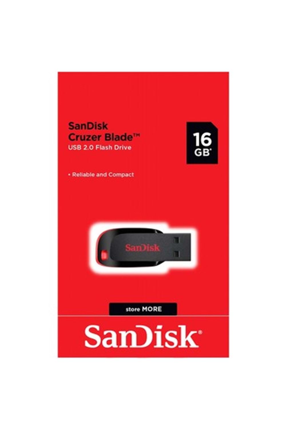 Sandisk Sdcz50-016g-b35 16gb Cruzer Blade Siyah 2.0 Usb Flash Bellek