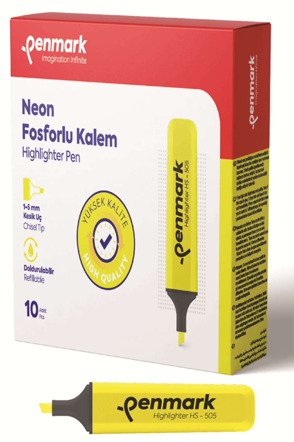Penmark Fosforlu Kalem Neon Sarı | Hs-505 01