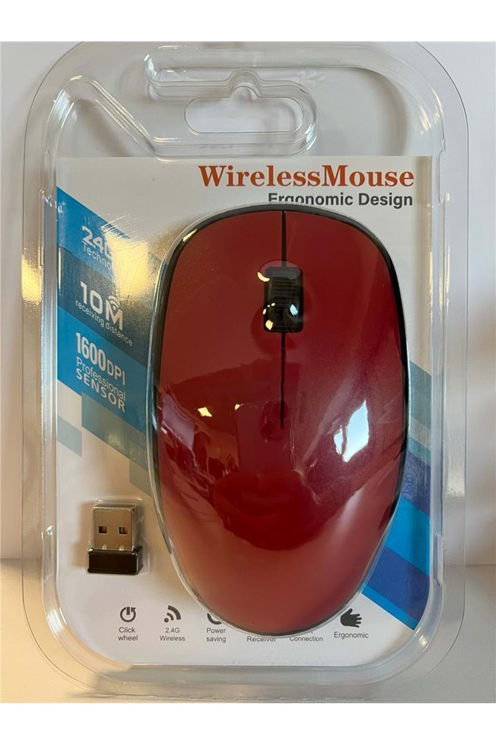 Elba G-212 Kırmızı 2.4ghz Kablosuz Mouse