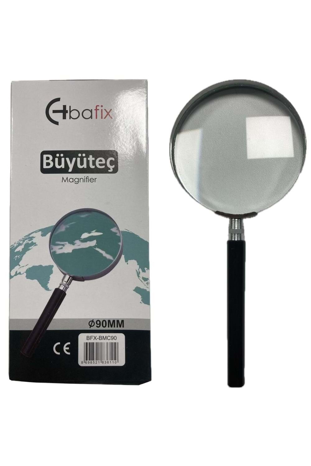 Bafix Büyüteç Cam Metal Çerçeveli 90 Mm Bfx-bmc90