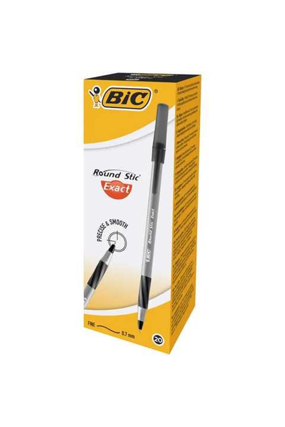 Bic Round Stic Exact 0,7mm Siyah Tükenmez Kalem | 918542