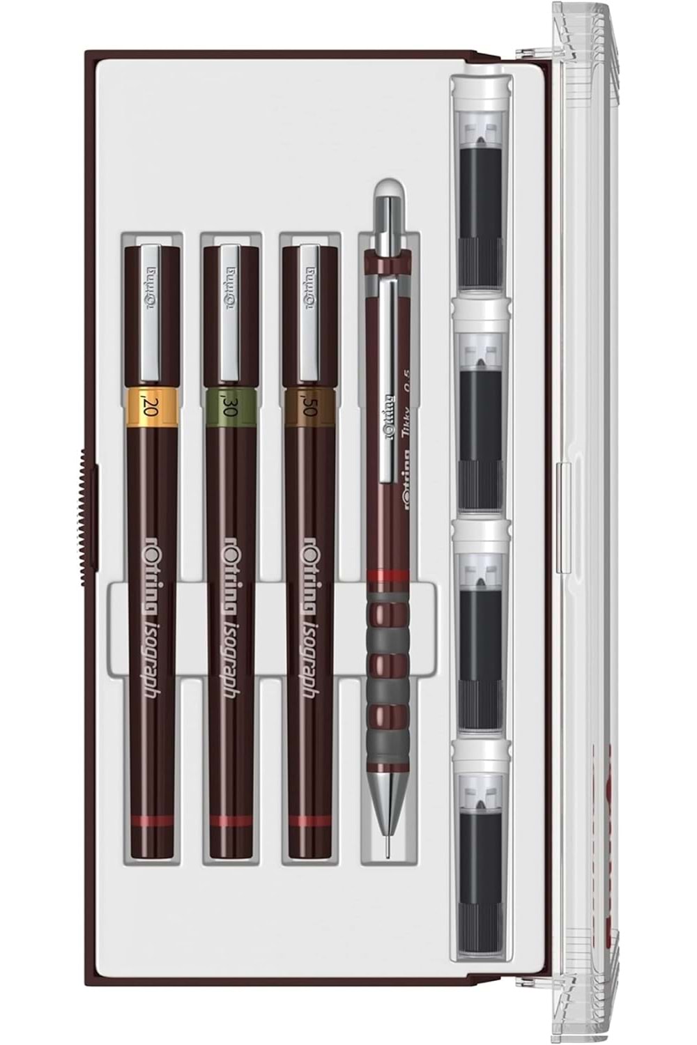 Rotring Isograph Set 0.2-0.3-0.5 +0.5 Tikky