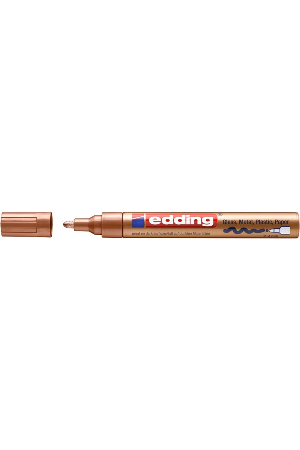 Edding Markör Dekor Boya Yuvarlak Uçlu 2-4 Mm Bakır 750