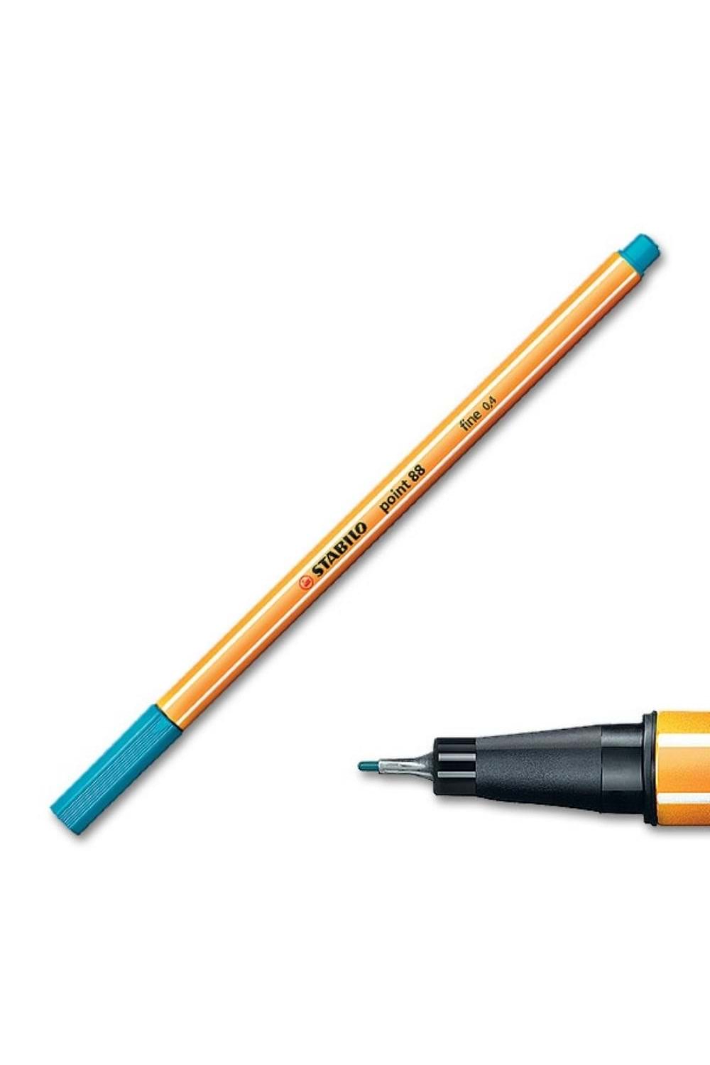 Stabilo Turkuaz Mavi Keçe Uçlu İnce Kalem 88 Point 0.4 Mm 88/51