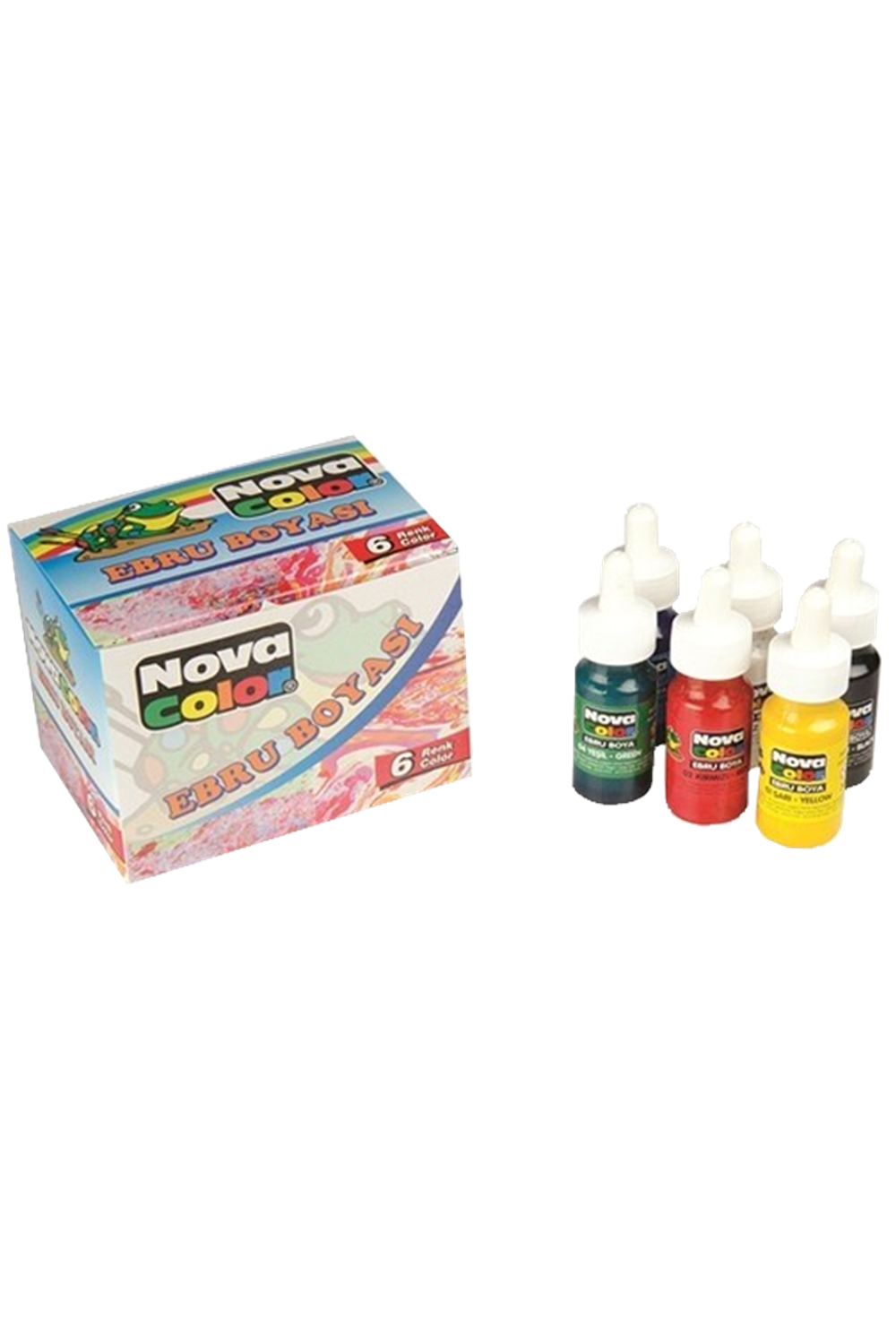 Nova Color Ebru Boyası 30 Ml 6 Lı Takım Nc-238