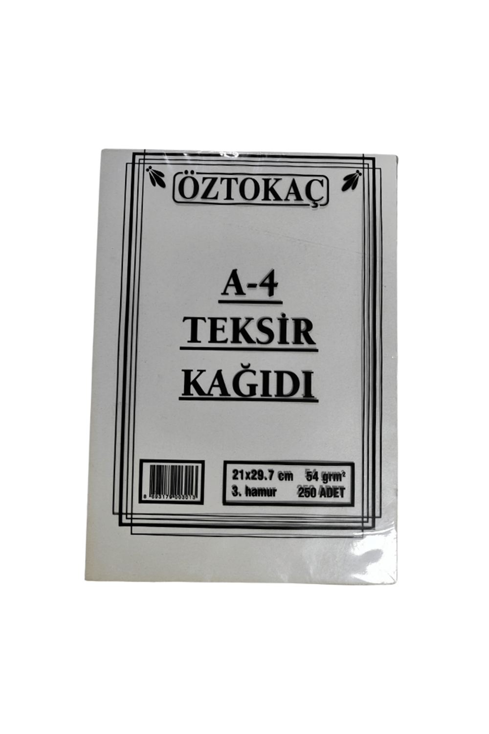 Öztokaç A4 Teksir Kağıdı 3. Hamur 250'li Paket