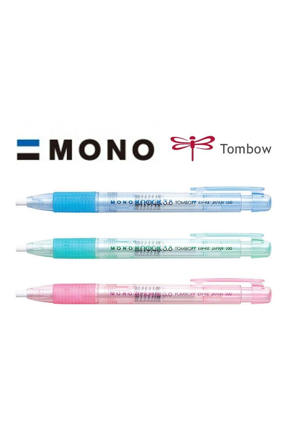 Tombow Kalem Silgi Mono Knock 3.8 Mm Mavi
