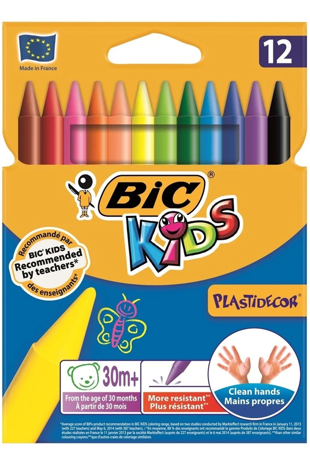 Bic Pastel Boya Plastidecor Karton Kutu 12 Li 920299