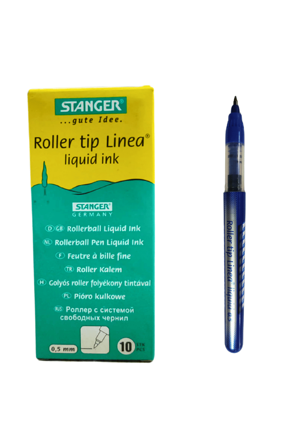 Stanger Rollerball Solid Inkliner 0.5 Mm Mavi Pilot Kalem 10'lu Paket