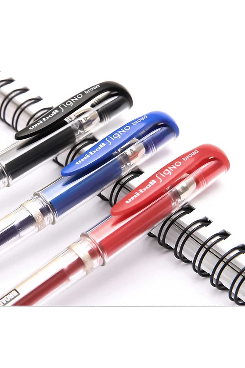 Uni-ball Kırmızı Roller Kalem Signo Broad Jel Bilye Uç İmza Kalemi 1.0 Mm | Um-153