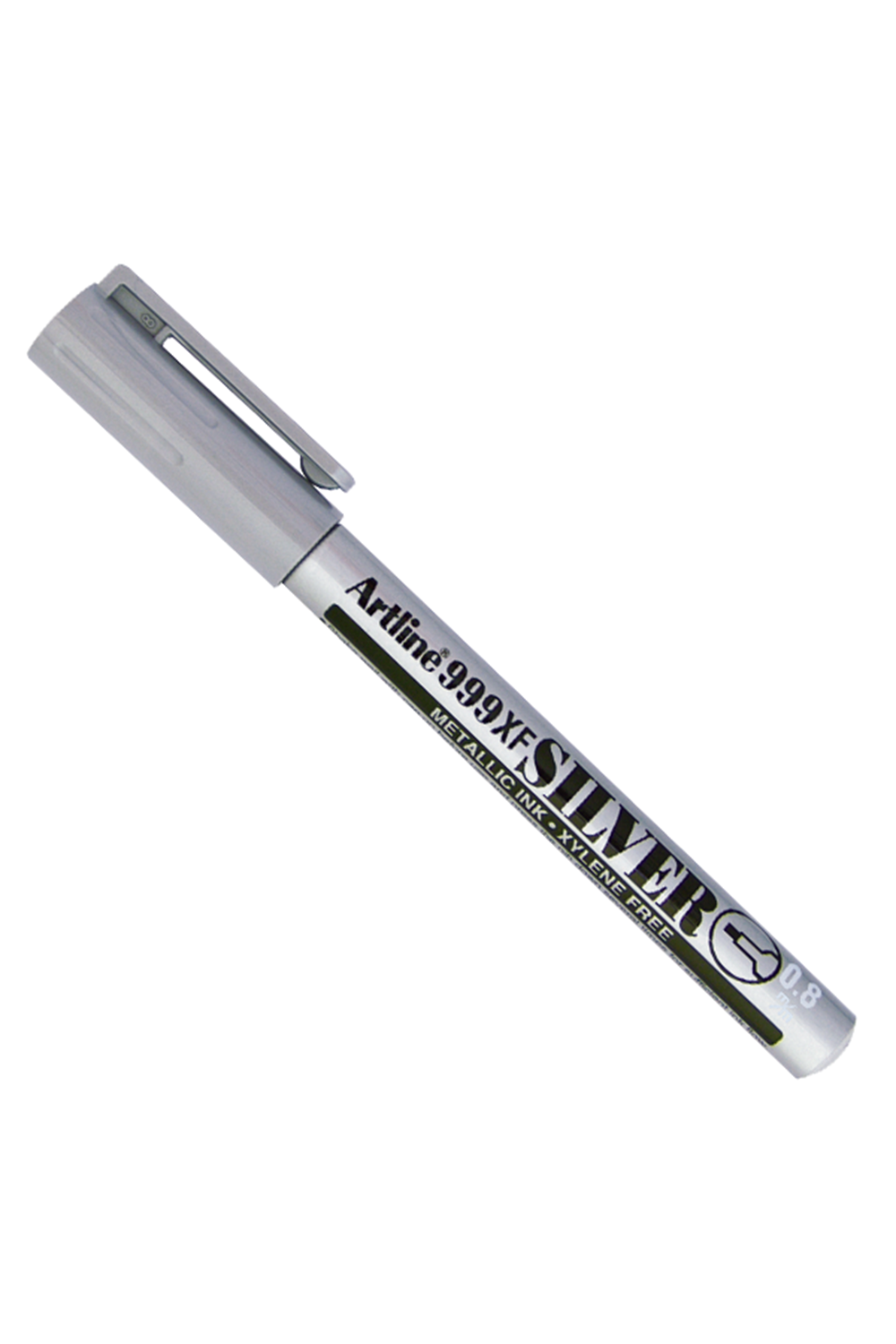 Artline Markör Yaldızlı Yuvarlak Uçlu 0.8 Mm Gümüş Ek-999xf