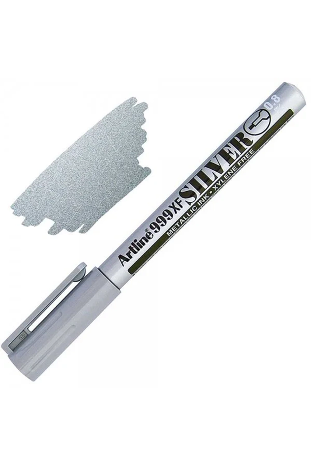 Artline Markör Yaldızlı Yuvarlak Uçlu 0.8 Mm Gümüş Ek-999xf