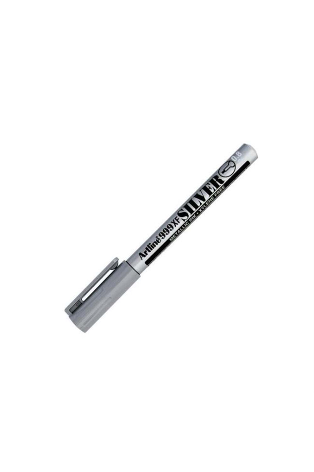 Artline Markör Yaldızlı Yuvarlak Uçlu 0.8 Mm Gümüş Ek-999xf