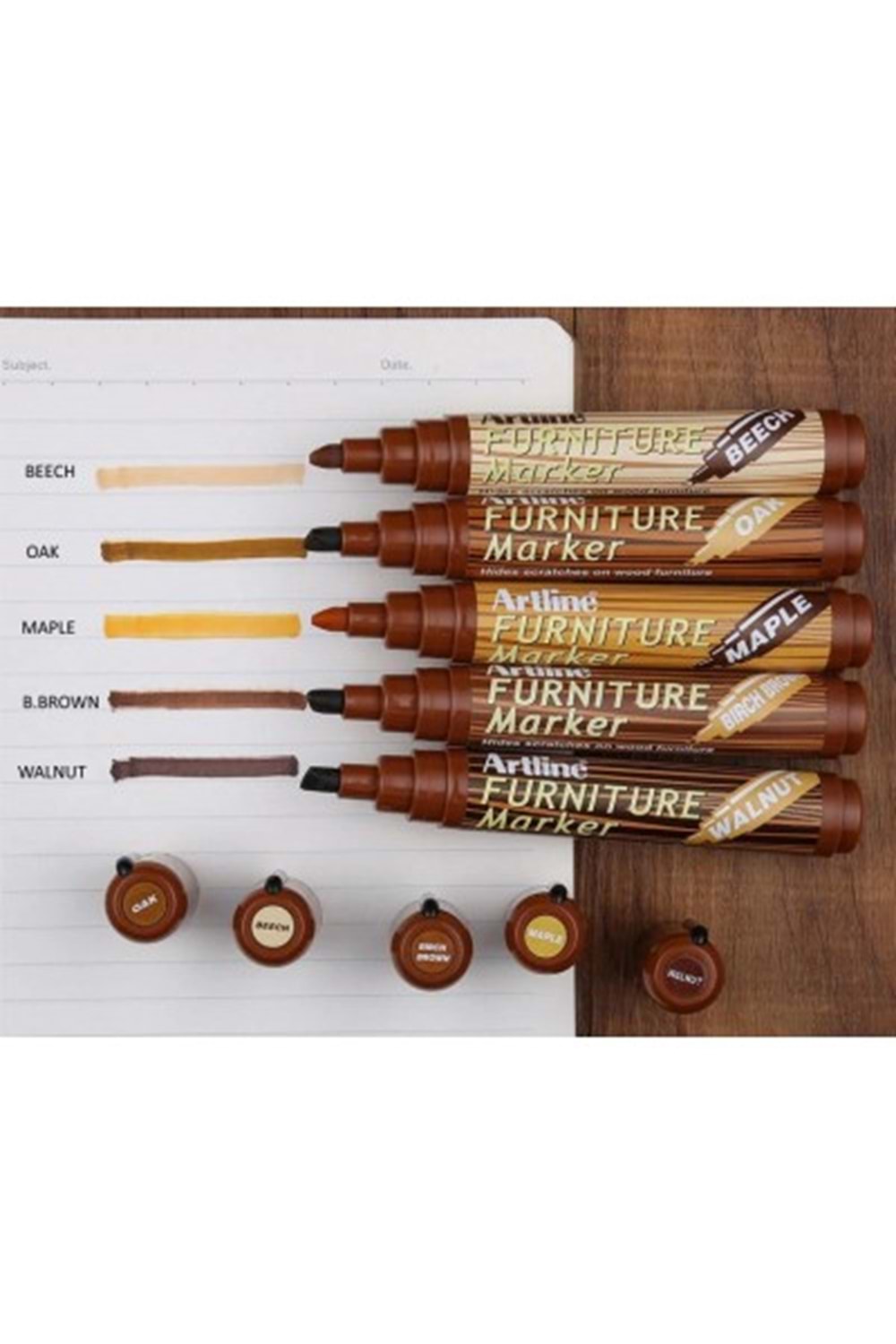 Artline Ahşap Kalemi Kesik Uçlu 2.5 Mm Siyah Ek-95