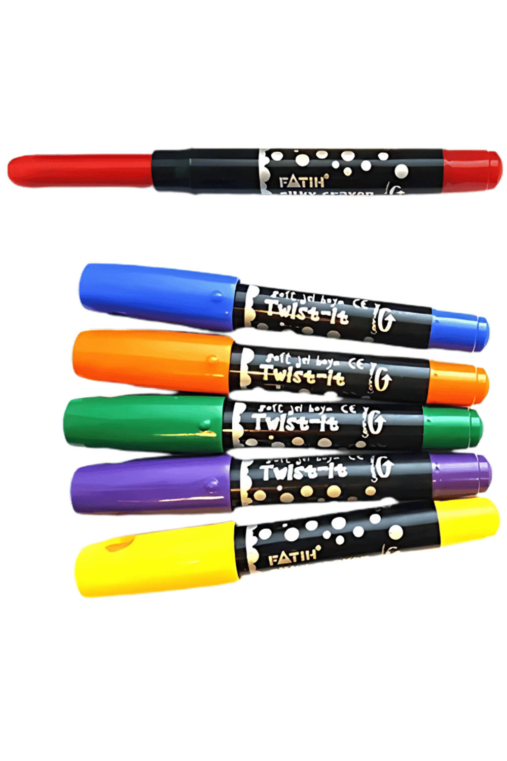 Fatih Jel Silky Crayon 6 Renk Çevirmeli Mekanizmalı