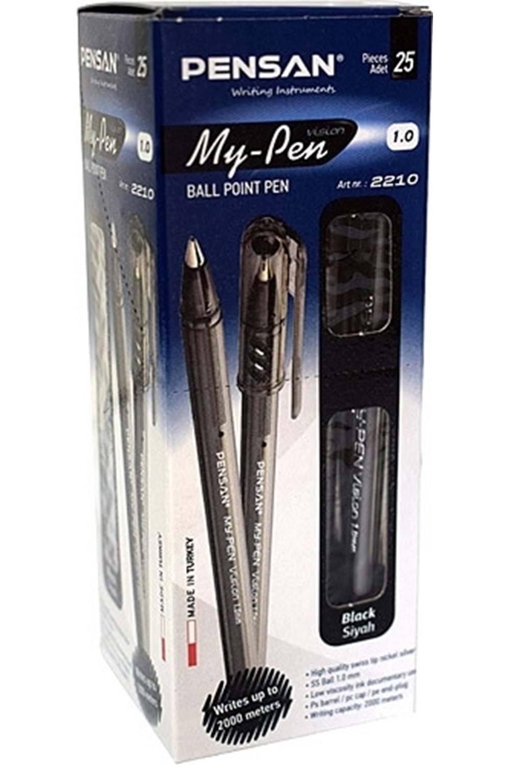 Pensan Tükenmez Kalem My Pen 1 Mm Siyah 2210