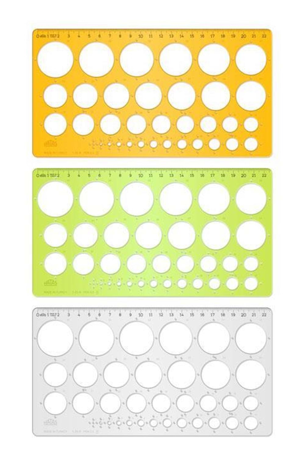 Hatas Daire Şablonu Cetvelli Ekonomik 1-35 Mm 02271