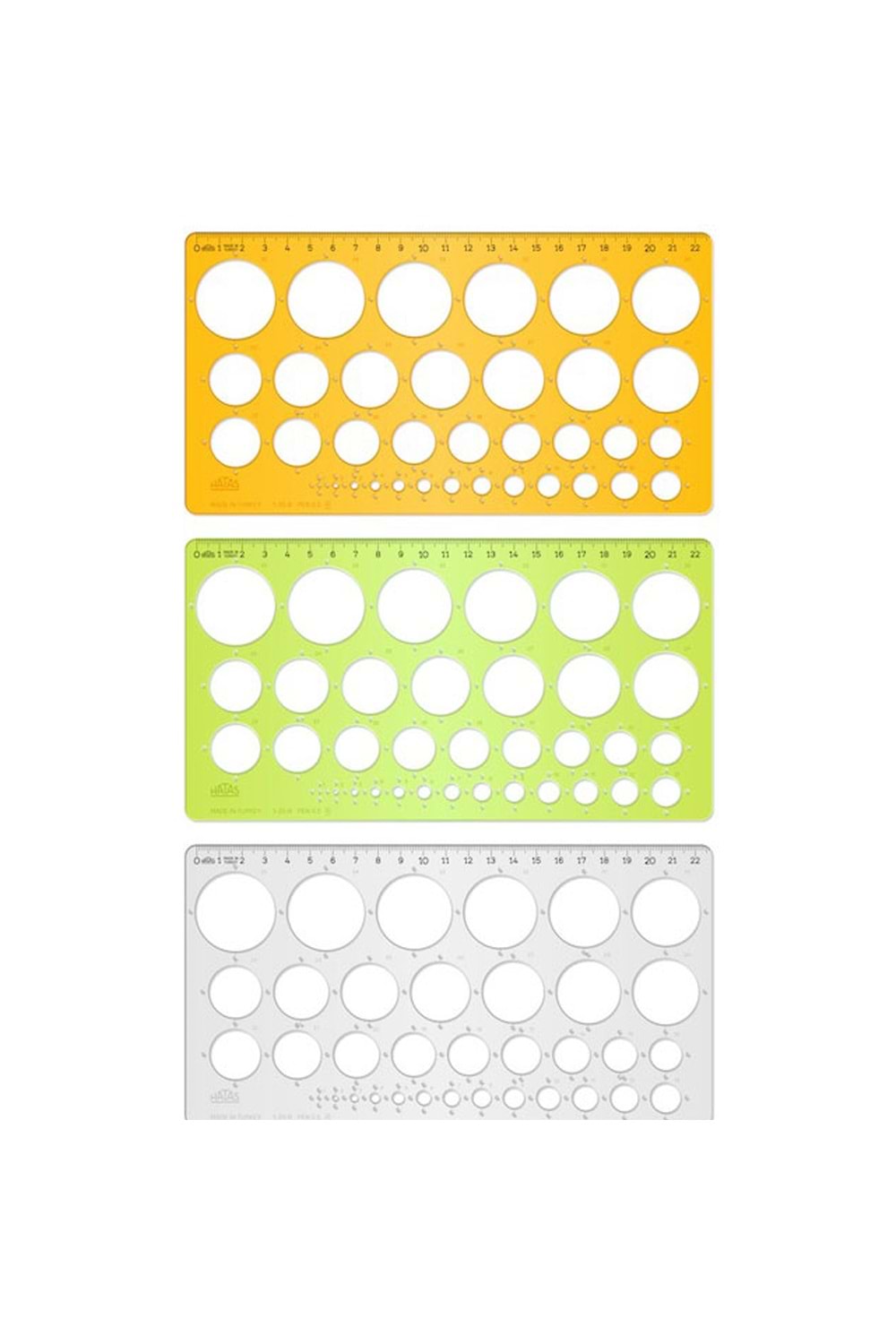 Hatas Daire Şablonu Cetvelli Ekonomik 1-35 Mm 02271