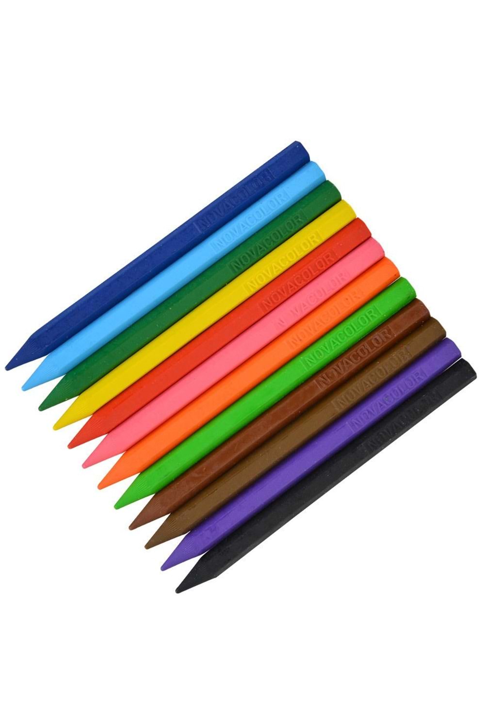 Nova Color Mum Pastel Boya Karton Kutu Tam Boy Köşeli 12 Li Nc-2112