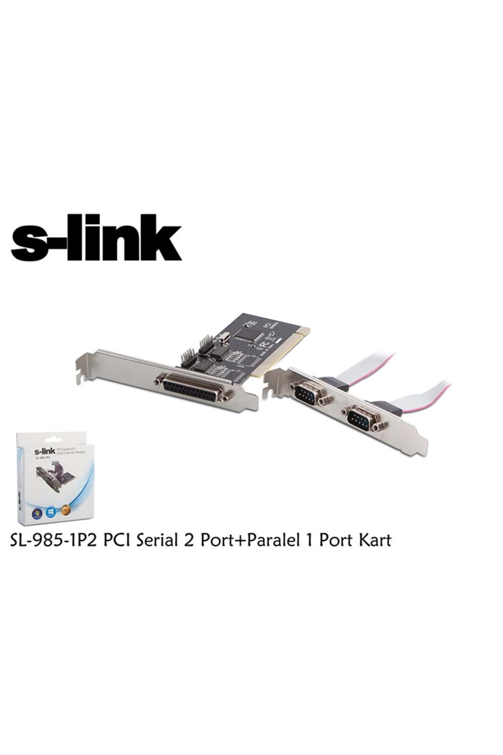 S-link Sl-985-1p2 Pcı Serial 2 Port+paralel 1 Port Kart