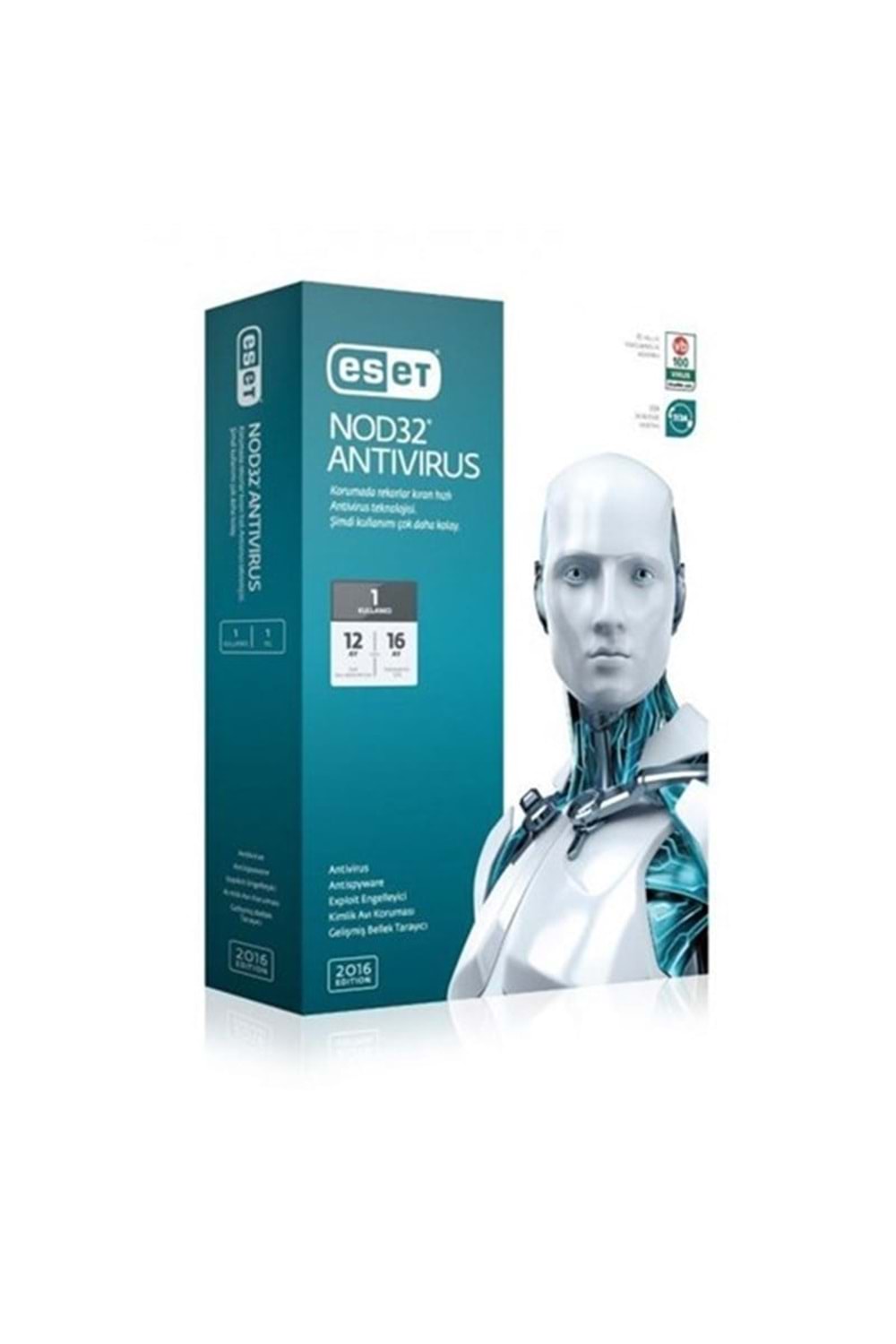 Eset Nod 32 Antıvırus 1 Kullanıcı V9 - 1 Yıl Kutu