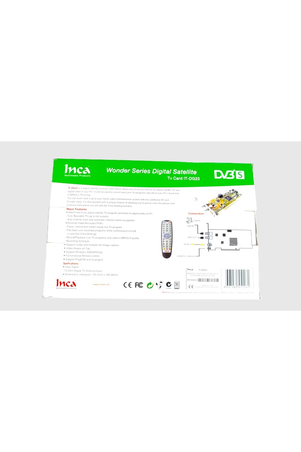 Inca It-dg23 Tv Kartı Wonder Series Digital Satellite