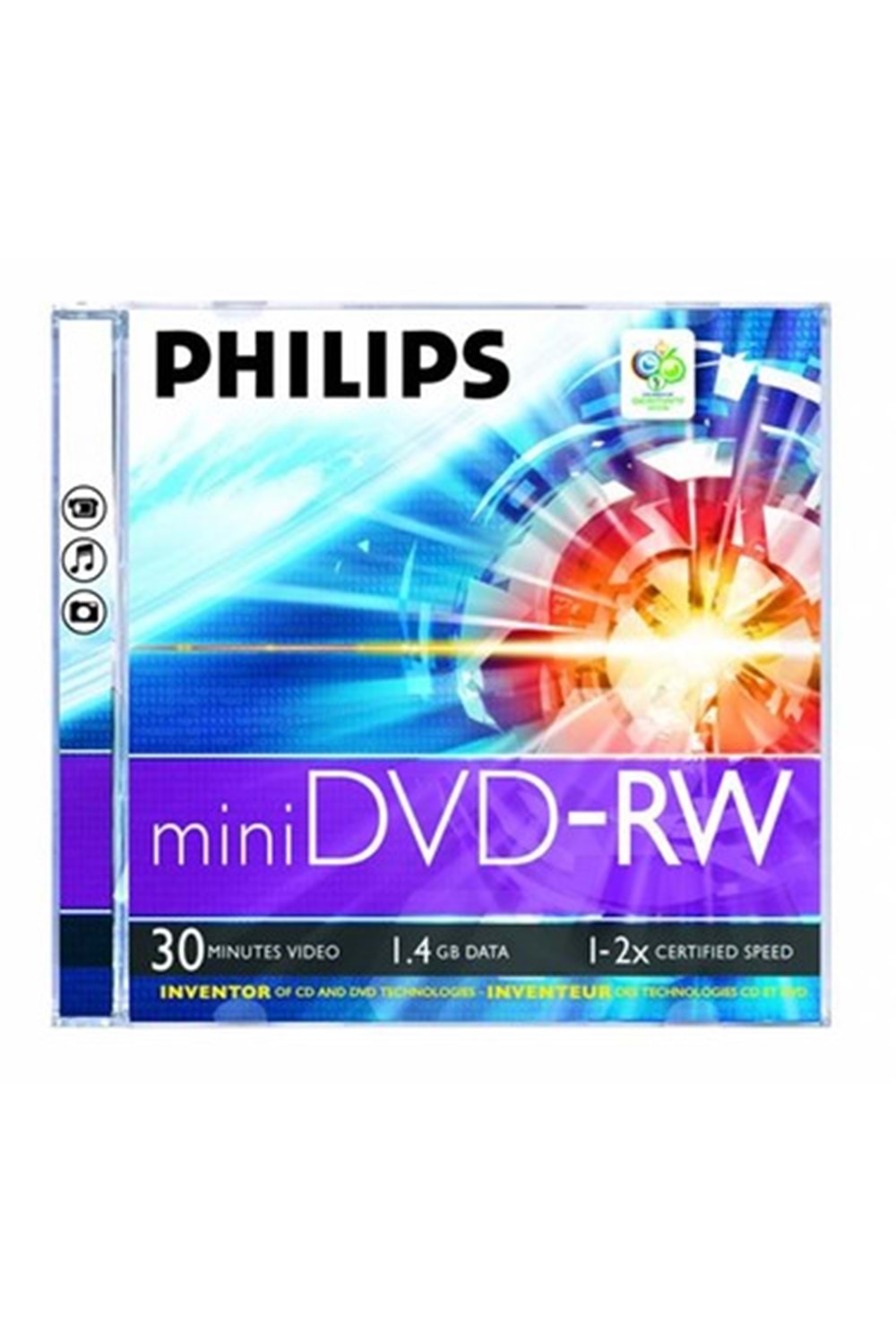 Phılıps 1.4 Gb 1-2 X Tekli Kutulu 30mın Mini Dvd-rw