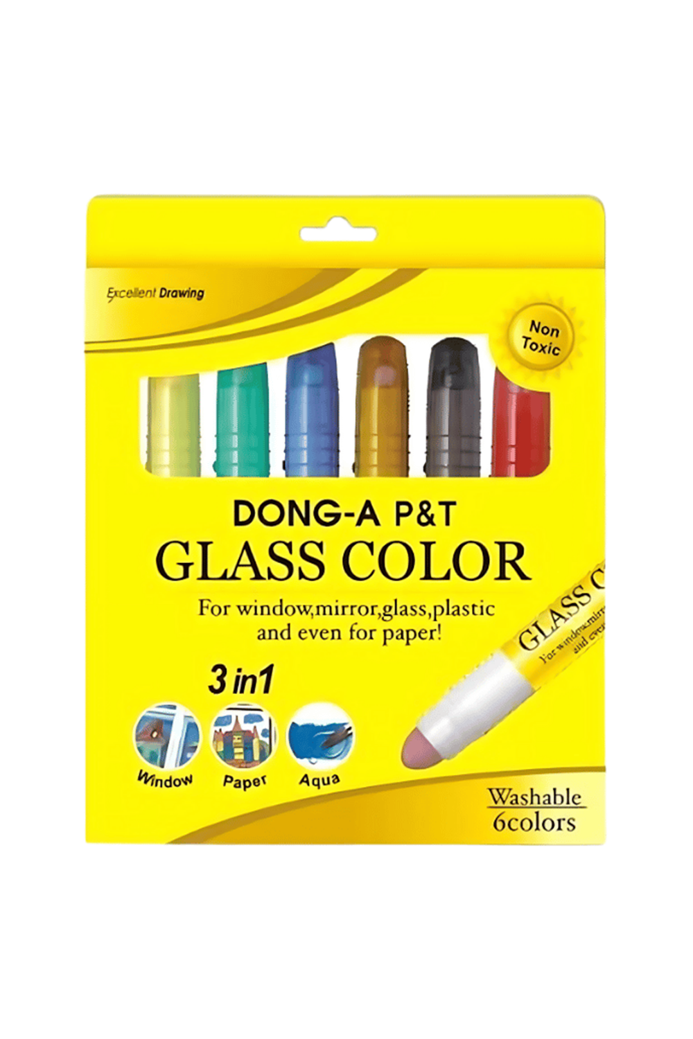 Dong-a Silinebilen Cam Kalemi 6'lı Paket