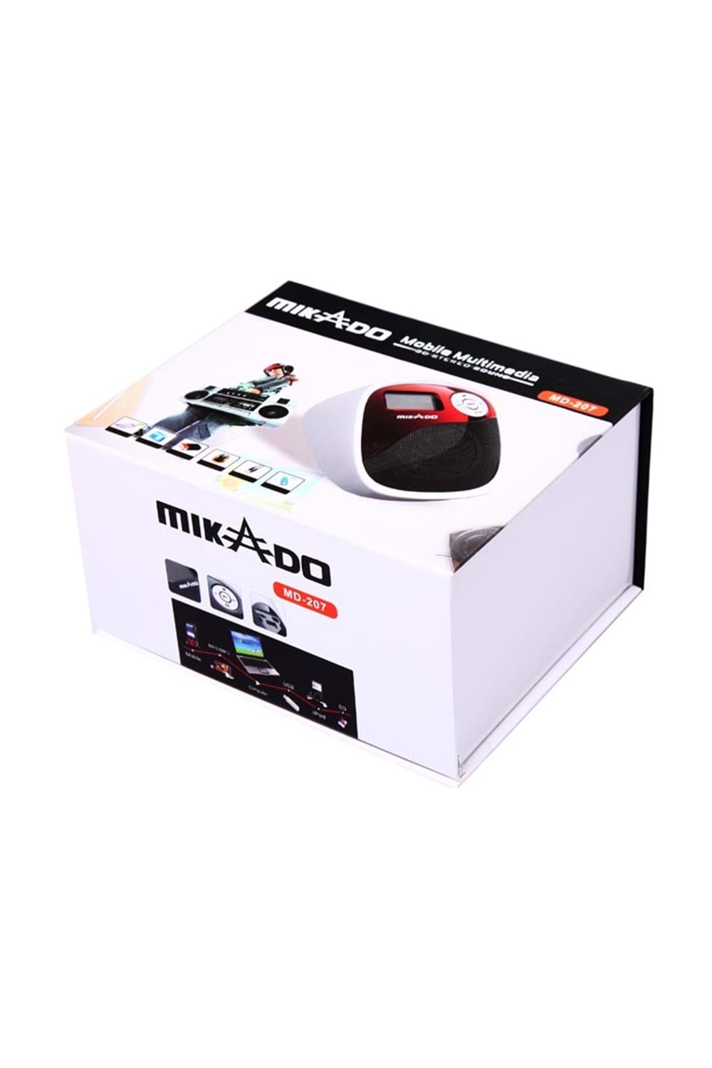 Mikado Md-207 | Usb + Micro Sd + Fm Radyo + Ses Kayıtlı Mini Speaker