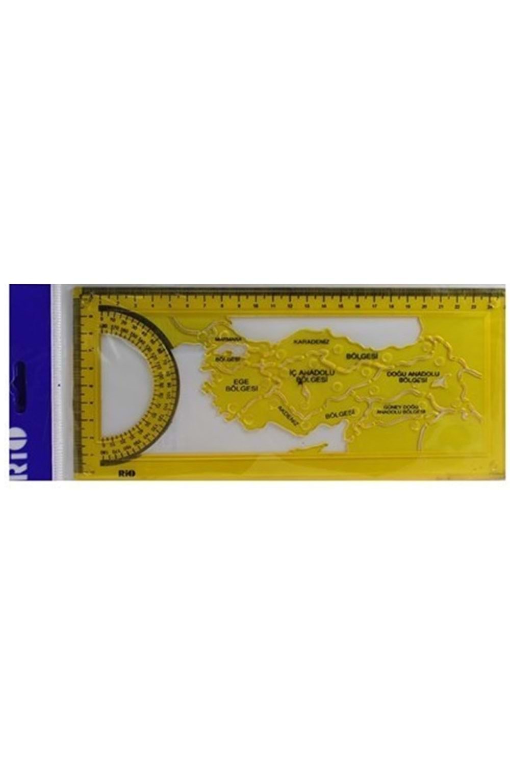 Rio Türkiye Haritası Şablonu 25 Cm Sarı 804