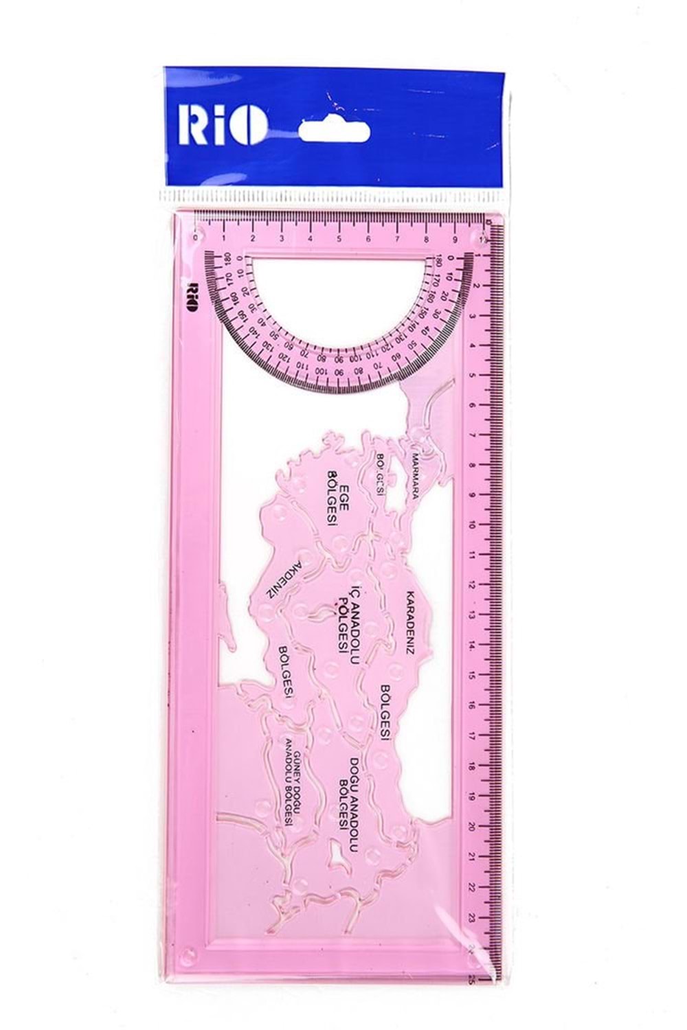 Rio Türkiye Haritası Şablonu 25 Cm Sarı 804