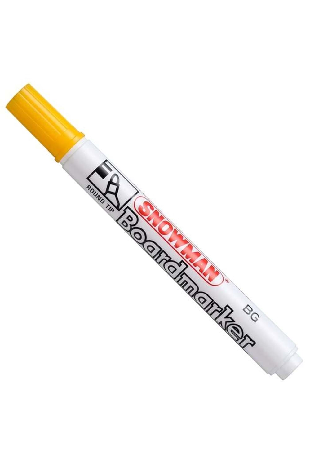 Snowman Tahta Kalemi Yuvarlak Uçlu Sarı Bg-12