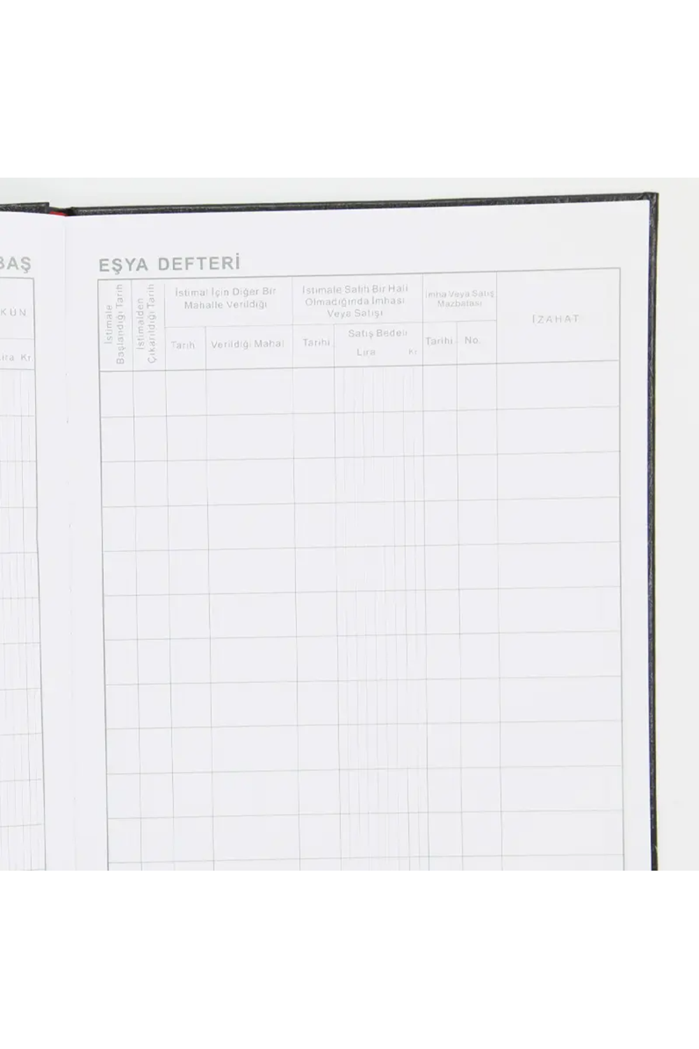 Dilman Demirbaş Eşya Defteri Ciltli 96 Yaprak