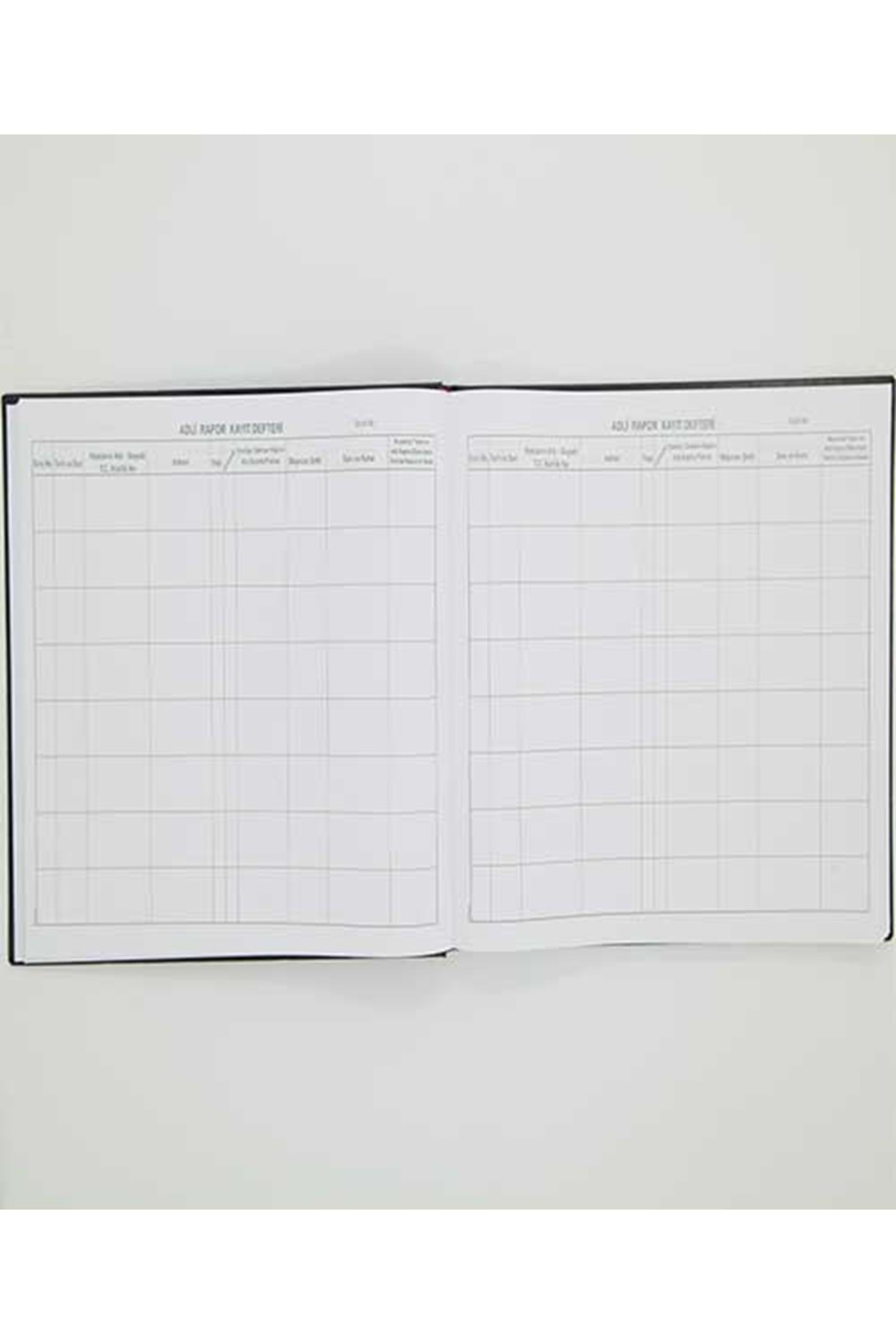 Dilman Adli Rapor Kayıt Defteri Ciltli 96 Yaprak | 22.5 X 32 Cm