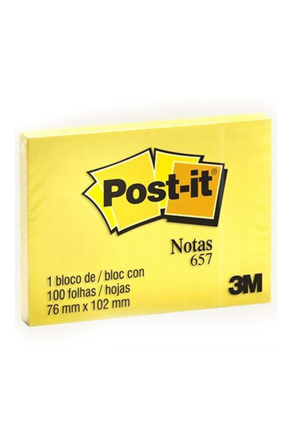 Post-it Yapışkanlı Not Kağıdı 100 Yp 76x102 Sarı 657