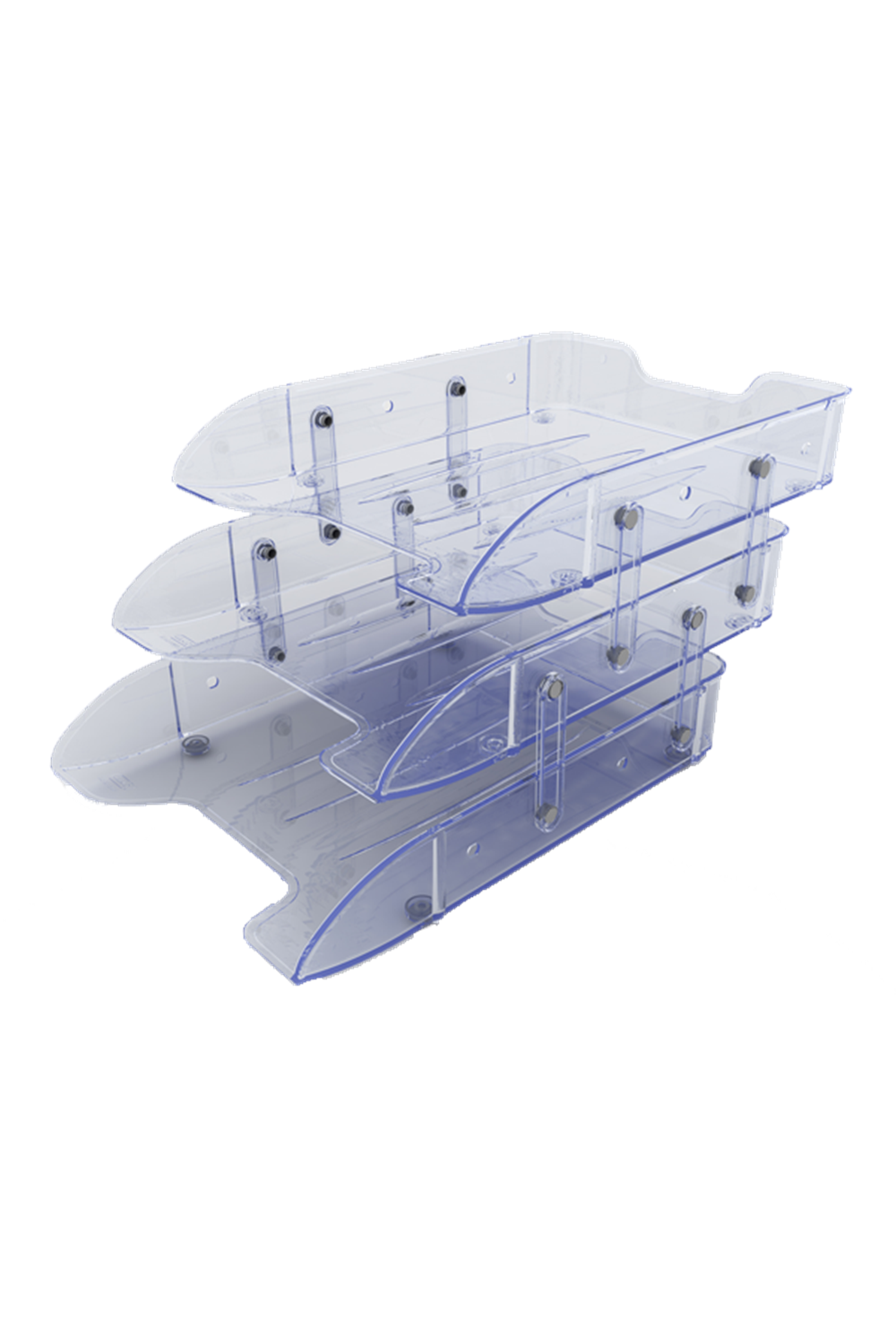 Mas Evrak Rafı Plastik Hareketli 3 Lü Şeffaf 1803