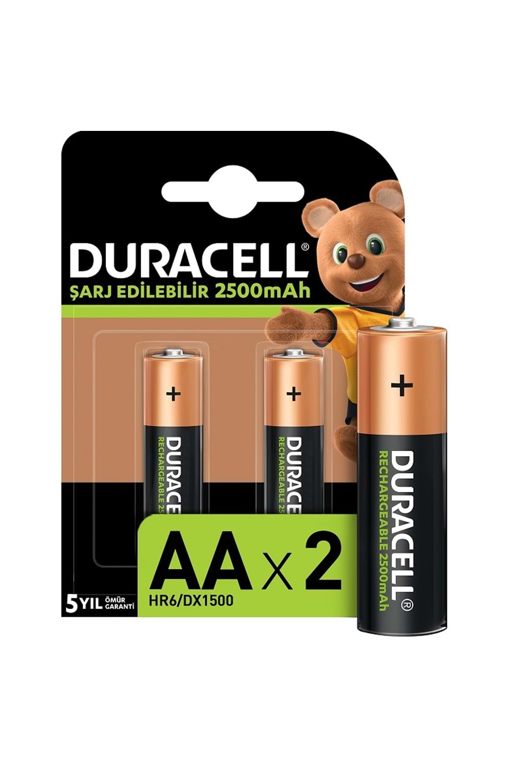 Duracell Şarjlı Kalem Pil (aa) 2500 Mah 1,2 V 2'li