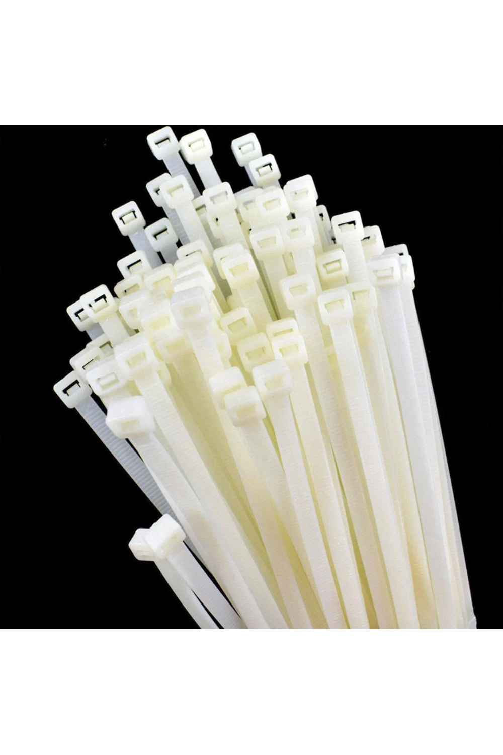 Master 505356 Plastik Kablo Bağı Cırt Kelepçe 3.6 X 300mm Beyaz (100 Adet)