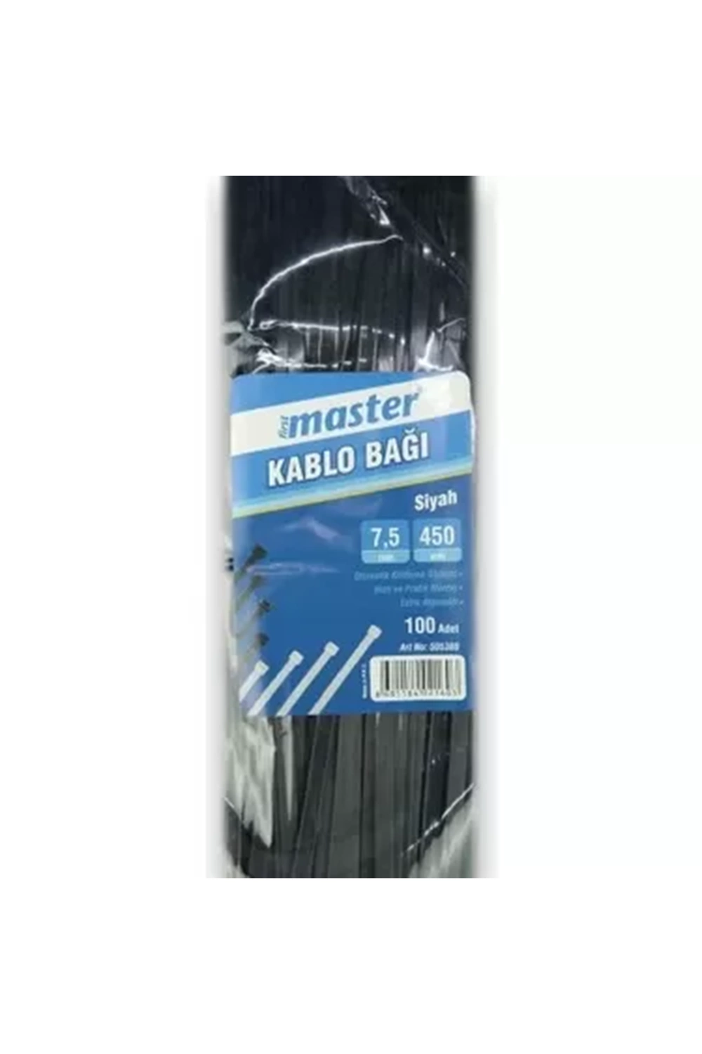 First Master Kablo Kelepçesi 100 Adet | 2.5 X 100mm