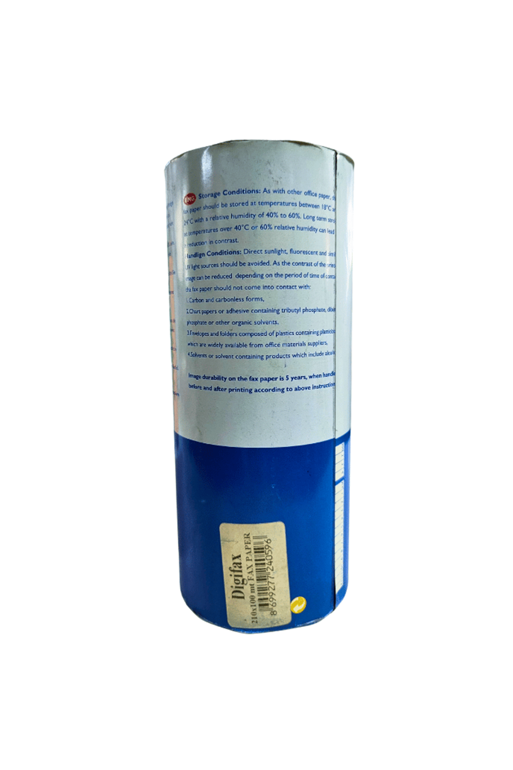 Digifax Termal Kağıt For Facsmile Faks Kağıdı 210 Mm X 100 Metre