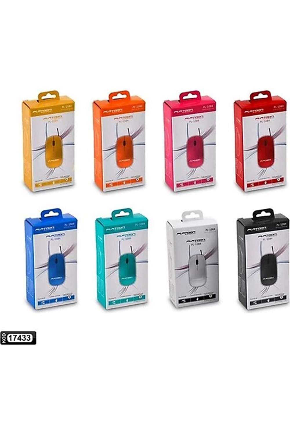 Platoon Pl-1084 Kablolu Mouse Sarı Ve Kırmızı Renk